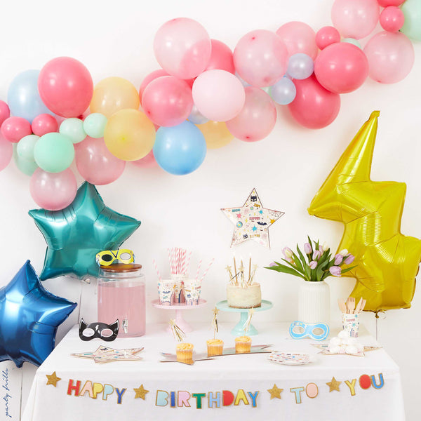 [party decorations] - [party frills]