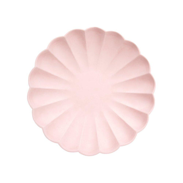 Pale Pink Small Eco Paper Plates - partyfrills