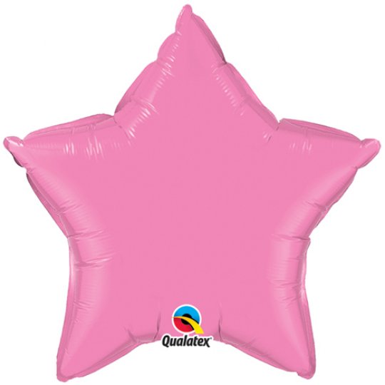 20" Rose Pink Foil Star Balloon