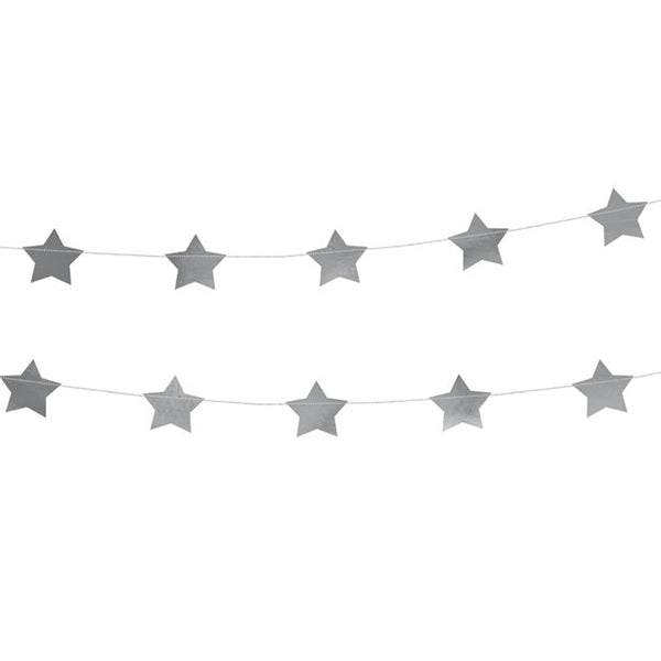 Silver Star Garland