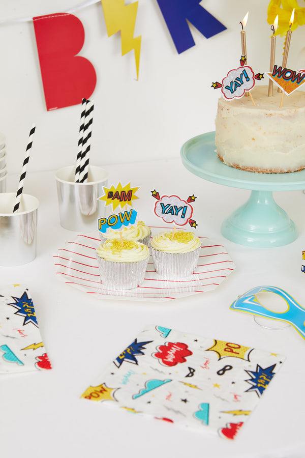 Bam! Zaaap! Pow! Mini Toppers