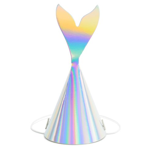 Mermaid Tail Iridescent Party Hats - partyfrills