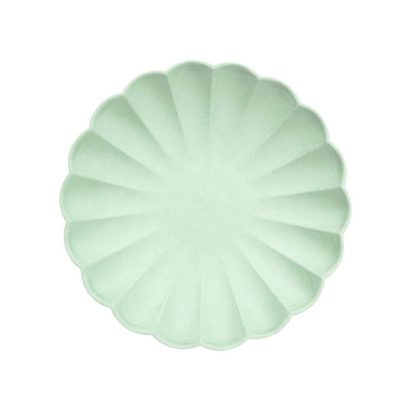 Pale Mint Small Eco Paper Plates - partyfrills