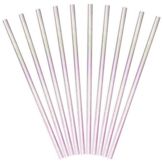 Iridescent Straws - partyfrills